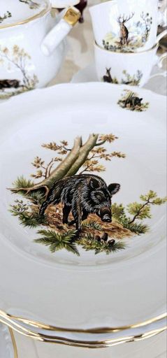 Сервіз обідній Gloria fine porcelain Bavaria Handwork Bayreuth Made in Germany Полювання 32 предм. (1243657)