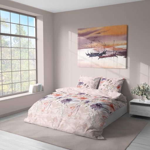 Постельное белье LeLIT, Поплин, Розовый, Полутораспальный, L-2044 (1245895)