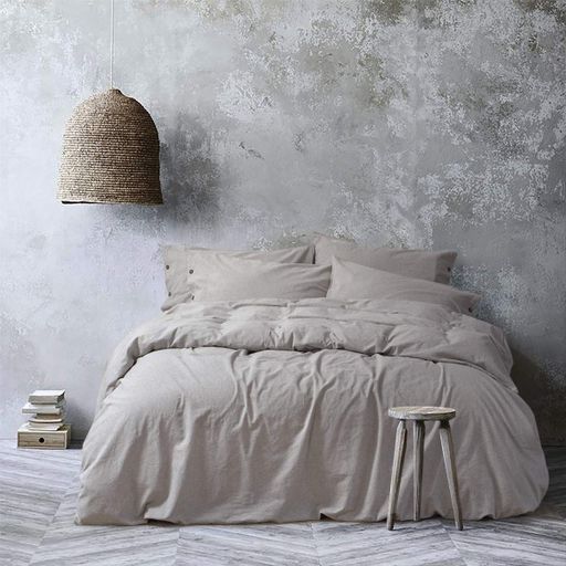 Постельное белье Lotus Home Washed cotton - Solid kahve-bej евро (1246254)