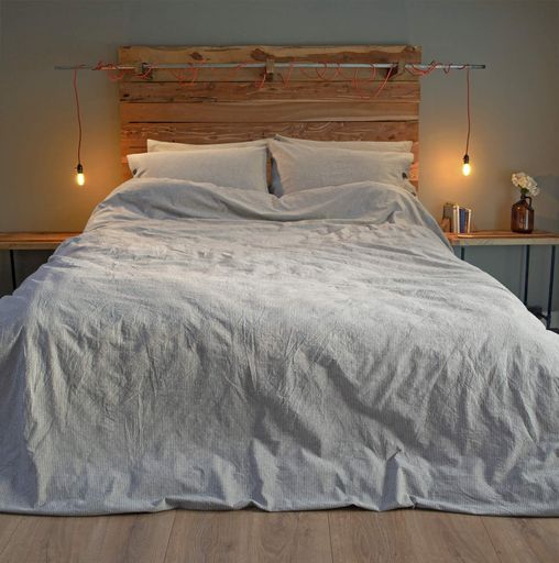 Постельное белье Lotus Home Washed cotton - Daften antracite евро (1246333)