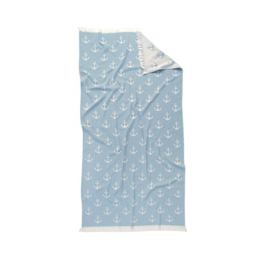 Полотенце Lotus Home Pestemal - Anchor 90x160 teal голубой (1246470)