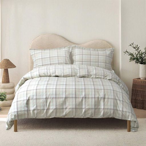 Постельное белье Lotus Home - Checked Madras мятный семейный (1246816)