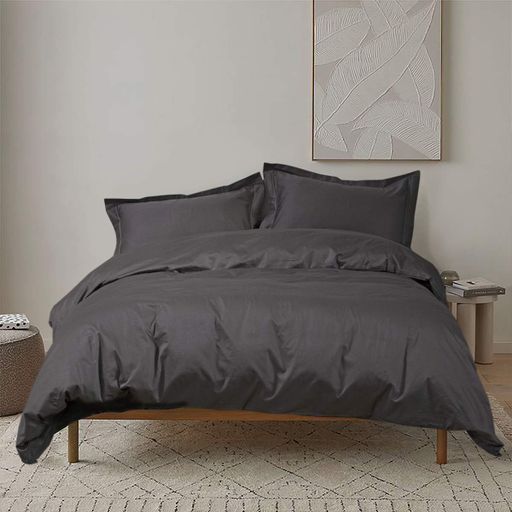 Постельное белье сатин premium Lotus Home - Dakota Modern антрацит семейный (1246973)