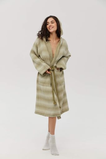 Халат Lotus Home - Lilya muslin olive L/XL (1247074)