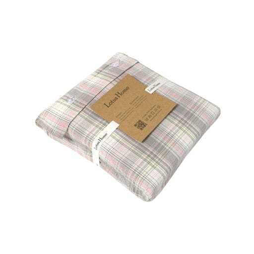 Постельное белье Lotus Home - Checked Madras серый семейный (1247225)