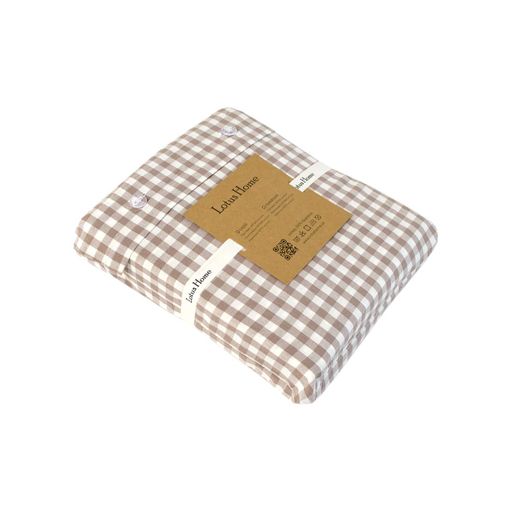 Постельное белье Lotus Home - Checked Gingham кофе семейный (1247229)