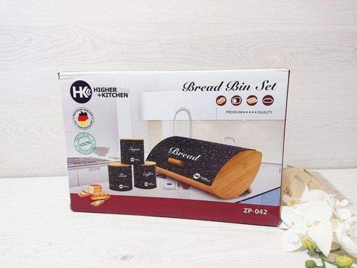 Хлібниця з контейнерами для сипучих 3 шт MyKitchen ZP-042 (ZP-042_1155) (1247569)