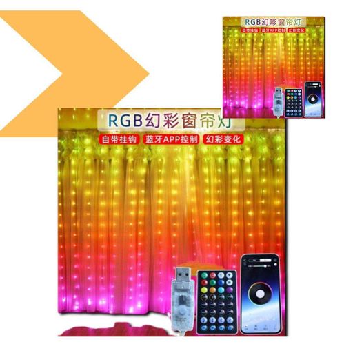 Гірлянда-штора з дистанційним керуванням XPRO SFK-05 3*2 APP Bluetooth USB (44878-16901_764) (1247586)