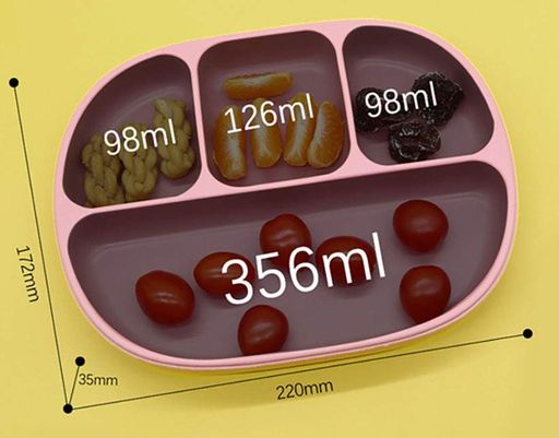 Набір посуду 2Life A2 та слинявчик Рожевий (v-11876) (1248067)