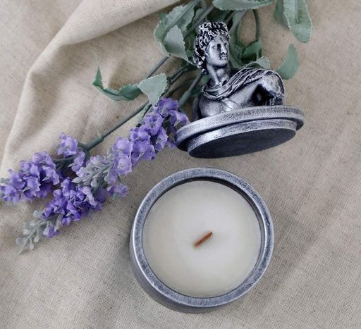Аромасвічка APOLLO BURLEY VANILLA SILVER 100% WOOD WAX 165g 35h Гранд Презент NAC 1107 (1248538)