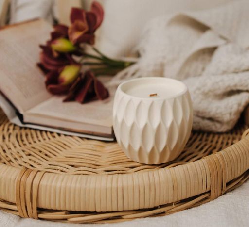 Аромасвічка RELAX KAKI BEIGE 100% WOOD WAX 240g 50h Гранд Презент NAC 1099 (1248547)