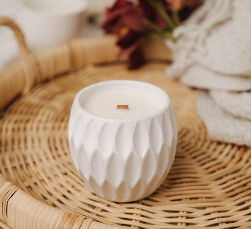 Аромасвічка RELAX KAKI WHITE 100% WOOD WAX 240g 50h Гранд Презент NAC 1096 (1248549)