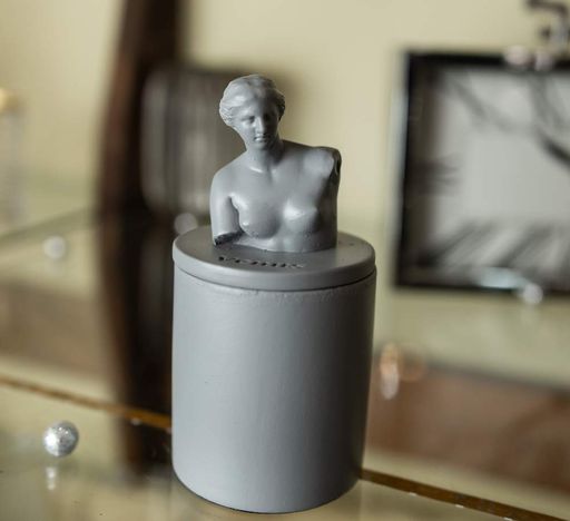 Аромасвічка VENUS CHERRY BLOSSOM GRAY 100% WOOD WAX 165g 35h Гранд Презент NAC 1017GY (1248597)