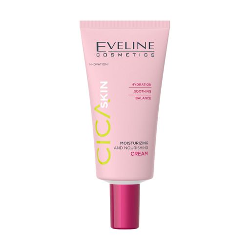 Зволожувальний та живильний крем для обличчя Eveline Cosmetics Cica Skin Moisturizing And Nourishing Cream, 50 мл