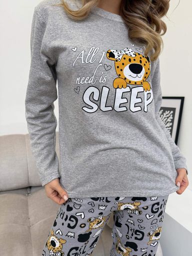 Жіноча піжама тепла COSY з начісом "Baby Leo" S (KMW11S) (1249203)