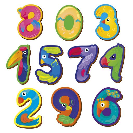 Магнитная игра Vladi Toys Цифри, 10 магнитов, от 3 лет (VT3106-37)