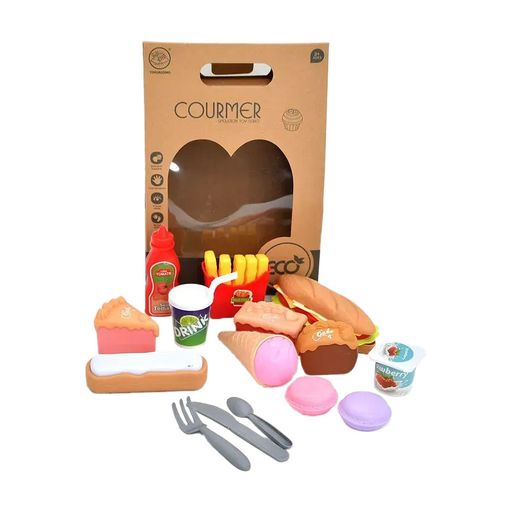 Детский игрушечный набор продуктов YIHUALONG Вкусная история, от 3 лет, 15 деталей (WFM985140)