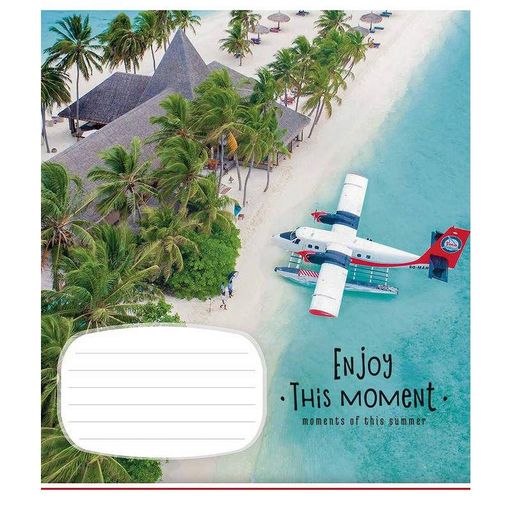 Тетрадь ученическая "Enjoy this moment" 012-2896L-4 в линию, 12 листов Школярик (1252953)