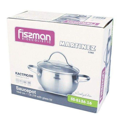 Каструля Fissman Martinez з кришкою 2.5 л (5137) (1254472)