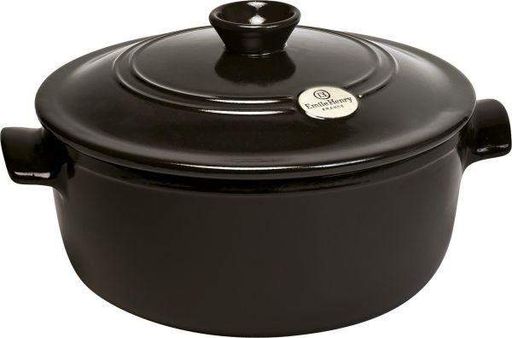 Кастрюля с крышкой Emile Henry Flame Fusain 26x26x16 см 4 л (794540) (1255152)