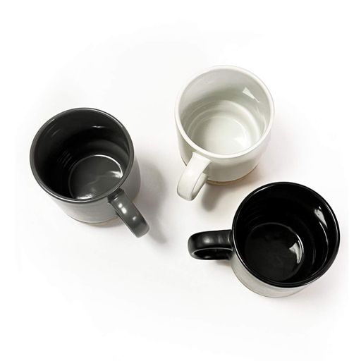 Чашка керамическая МВМ MY HOME с подставкой 320 мл Черный (KP-14 BLACK) (1255444)