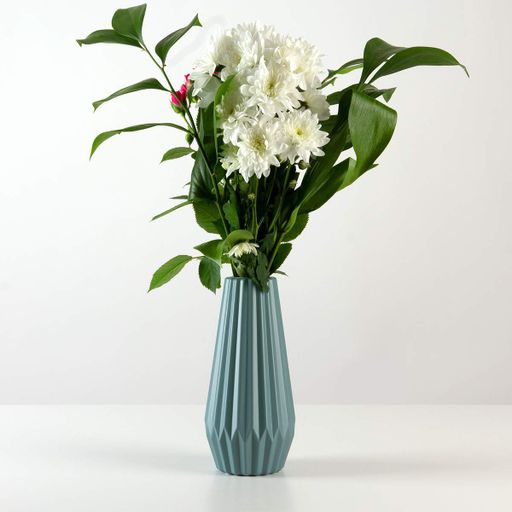 Ваза для цветов MVM MY HOME декоративная 22 см Голубая (DH-FLOWERS-06 BLUE) (1255784)