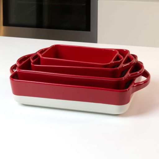 Форма для запекания МВМ MY HOME Бело-красная 205х105х55 мм (KP-44 S WHITE/RED) (1255811)