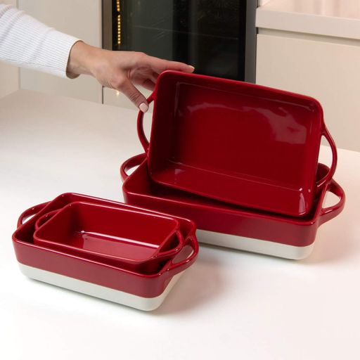 Форма для запекания МВМ MY HOME Бело-красная 205х105х55 мм (KP-44 S WHITE/RED) (1255811)