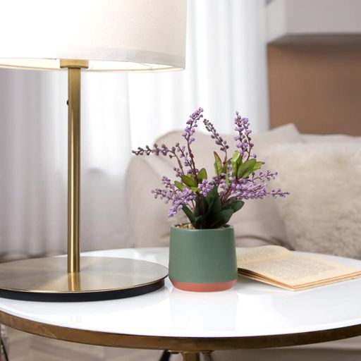 Штучна рослина в горщику МВМ MY HOME 23 см Фіолетовий/зелений (DH-FLOWERS-21 PURPLE/GREEN) (1255877)