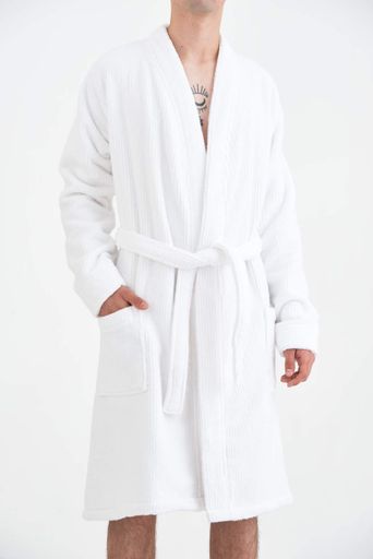 Халат-кимоно Lotus Home - Bold white махровый XL (1257595)