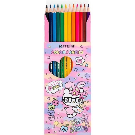 Карандаши цветные 12 шт. Kite Hello Kitty HK24-051 4063276174574 (1258907)