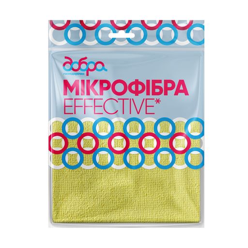 Салфетка для уборки Добра господарочка Effective из микрофибры, 30*30 см, 1 шт