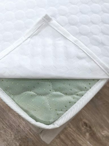Наматрацник Aqua-stop Ecotton Jaсquard 140х200 см водонепроникний жакардовий з резинкою по кутам білий (1263906)