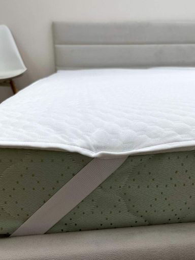 Наматрацник Aqua-stop Ecotton Jaсquard 160х200 см водонепроникний жакардовий з резинкою по кутам білий (1263907)