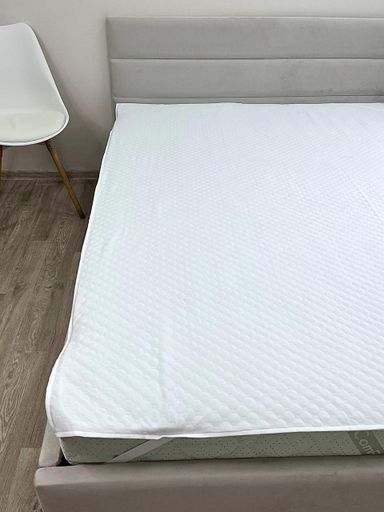 Наматрацник Aqua-stop Ecotton Jaсquard 160х200 см водонепроникний жакардовий з резинкою по кутам білий (1263907)