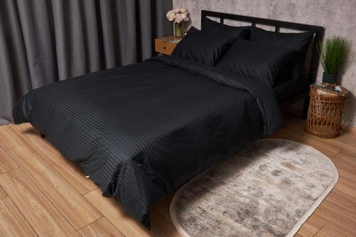 Комплект постільної білизни Moon&Star Satin Stripe Midnight Luxe 4х70х70