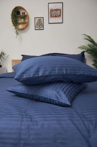Комплект постільної білизни Moon&Star 2х40х60 Delfi Blue Satin Stripe