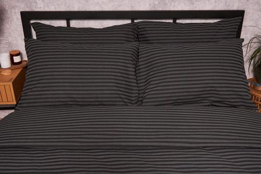 Комплект постільної білизни Moon&Star наволочки 4х50х70 Gray Stripe Бязь Gold Люкс