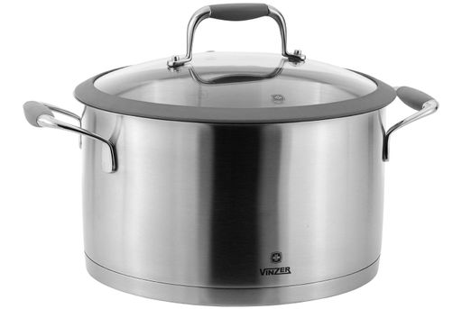 Кастрюля с крышкой VINZER Profi Ø 24 см 5.9 л [50185] (1272607)