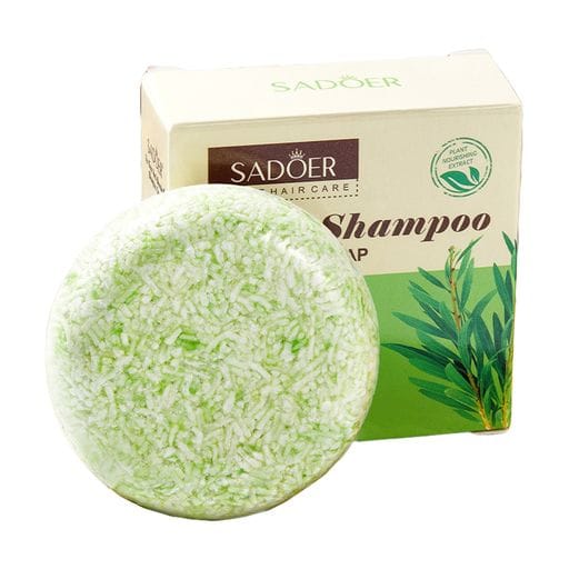 Твердий шампунь для волосся Sadoer Tea Tree Oil Control Anti-Dandruff Solid Shampoo, 60 г