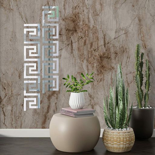 Дзеркальний декор акриловий самоклеючий Sticker Wall 10 шт Сріблястий (SW-00002506) (1273295)