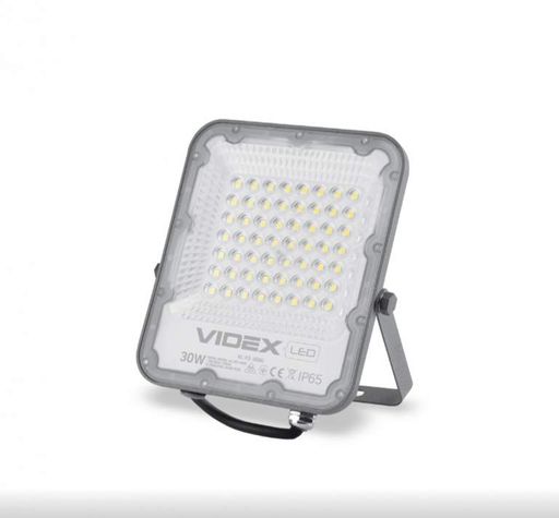 LED Прожектор 30W 5000К 220V сірий VL-F2-305G Premium Videx (1273780)