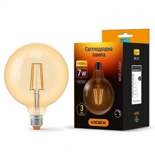 Лампа G45 4W E14 4100К 220V Filament LED Videx (1273807)