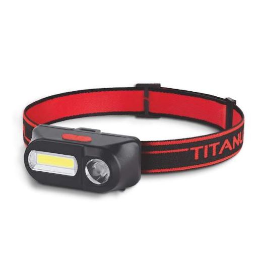 Ліхтарик LED налобний 180Lm 6500К червоний/чорний TLF-H03 Titanum (1274175)