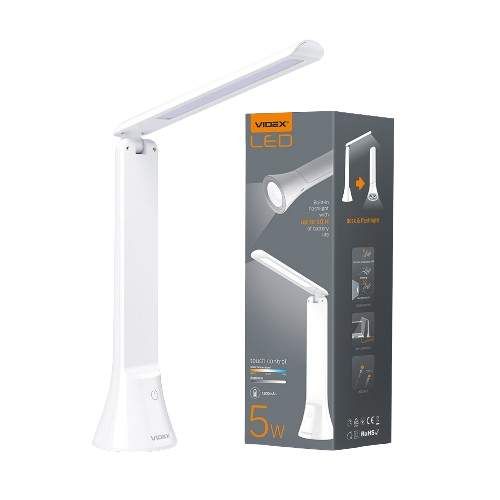 Лампа настільна LED 5W 3000-5500K 5V VL-TF11W Videx (1274468)