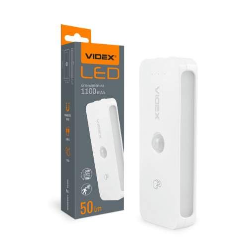Світильник LED акумуляторний з датчиком руху VL-NL053W-S Videx (1274853)