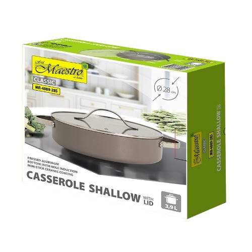 Каструля 3,95л з кришкою а/п Ceramic MR-4009-28S Maestro (1275725)