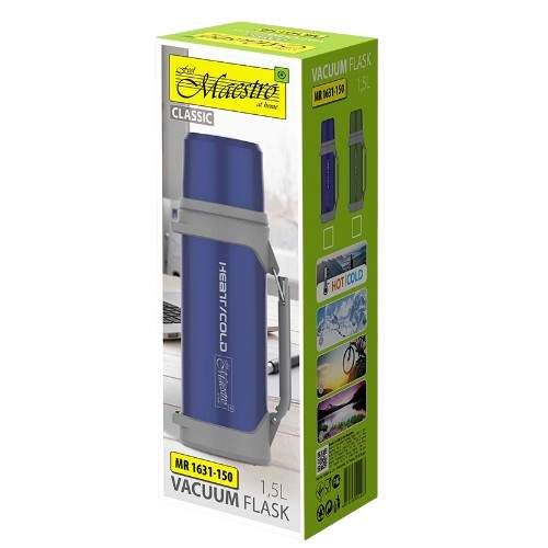Термос 1,5л блакитний Maestro MR-1631-150-BLUE (1276161)