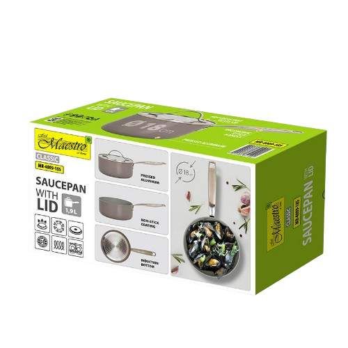 Ковш 1,9л з кришкою а/п Ceramic MR-4009-18S Maestro (1276772)