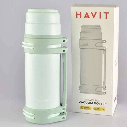 Термос из нержавеющей стали 1200 мл HAVIT HV-TM008 зеленый (1276996)